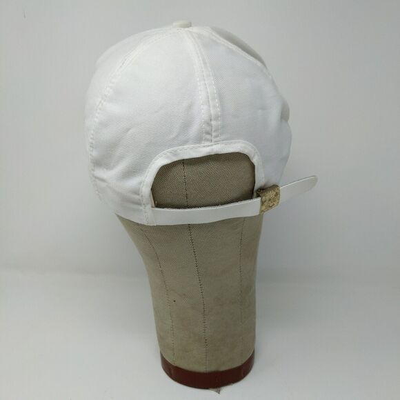 VINTAGE General Motors Hat White Strap Back Cap Trucker Patch Logo UAW GM 80s - Picture 7 of 11